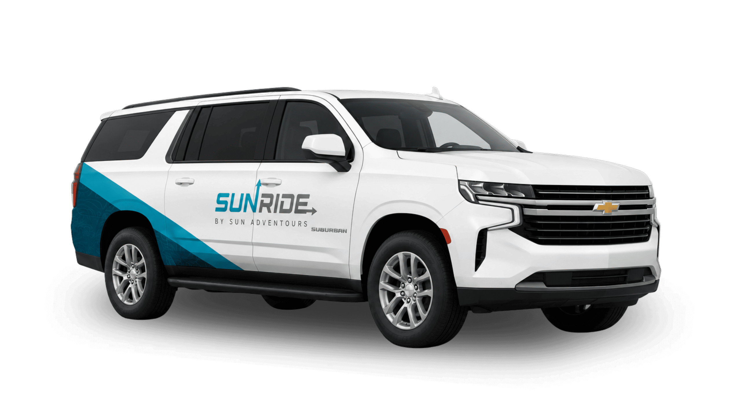 SunRide Cancun Chevrolet Suburban private airport transportation vehicle in Riviera Maya