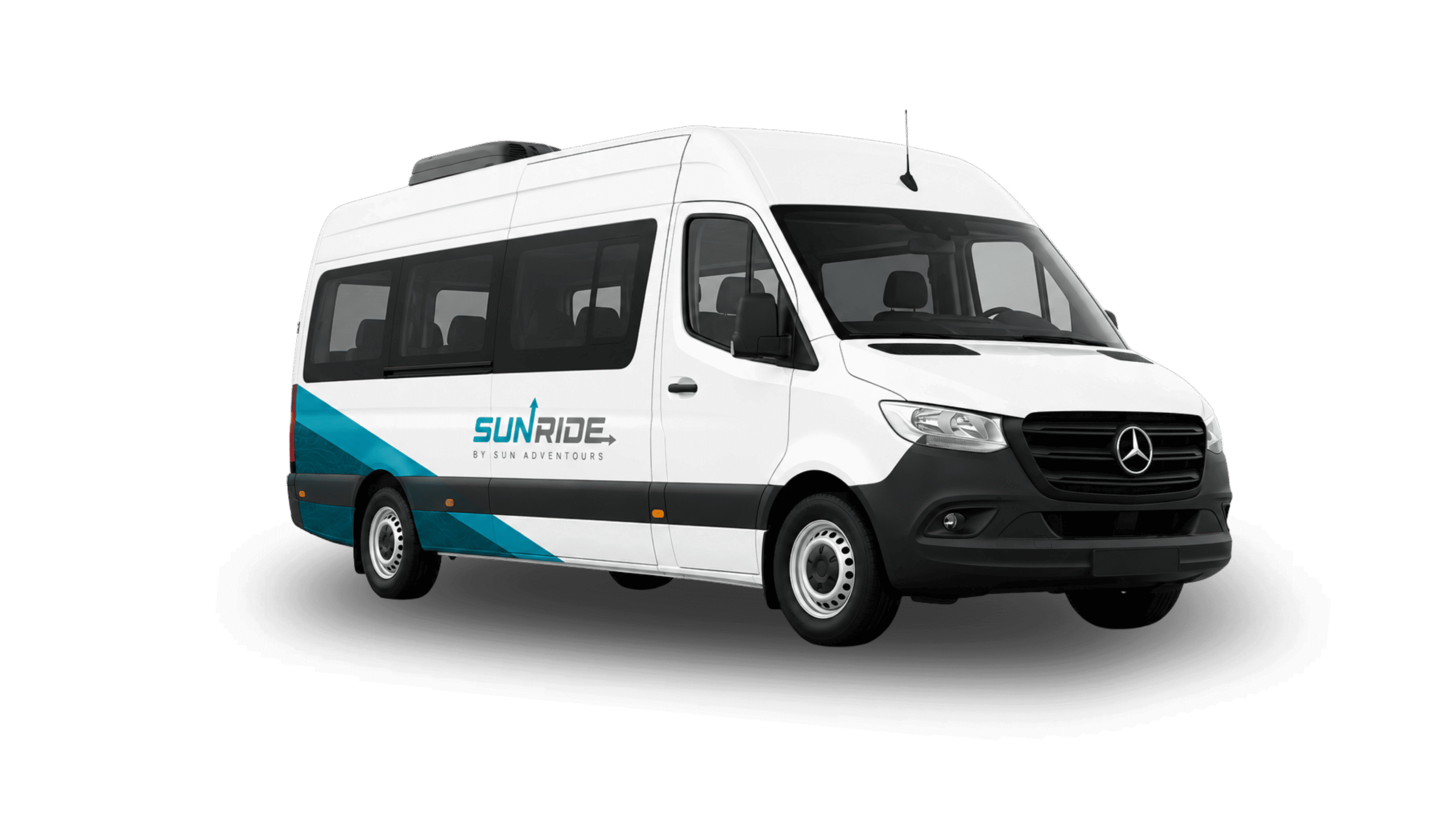 Mercedes Sprinter tourist transportation van in Cancun